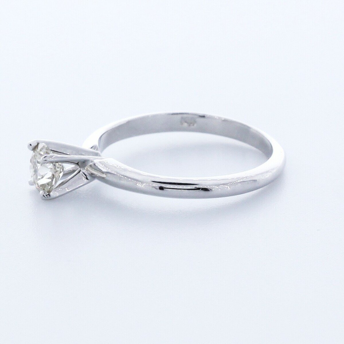 1/2ct I VS2 runder natürlicher Diamant 14k Gold klassischer Solitär-Verlobungsring - Bild 7 von 12