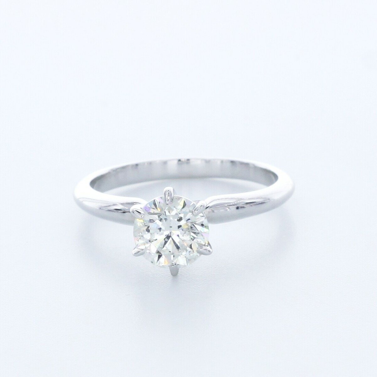 1ct I SI3 Round Natural Certified Diamond 14k  Classic Solitaire Engagement Ring