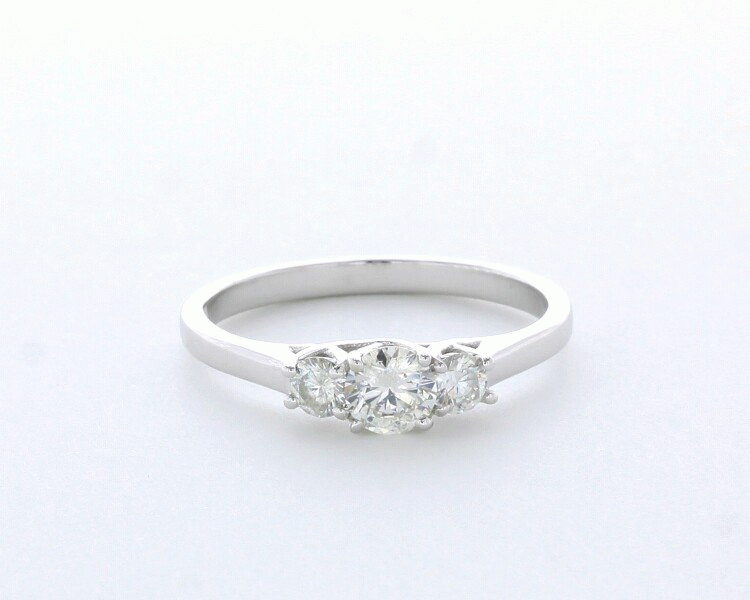 1.13ct tw D-SI1 Round Natural Certified Diamonds PT 950
